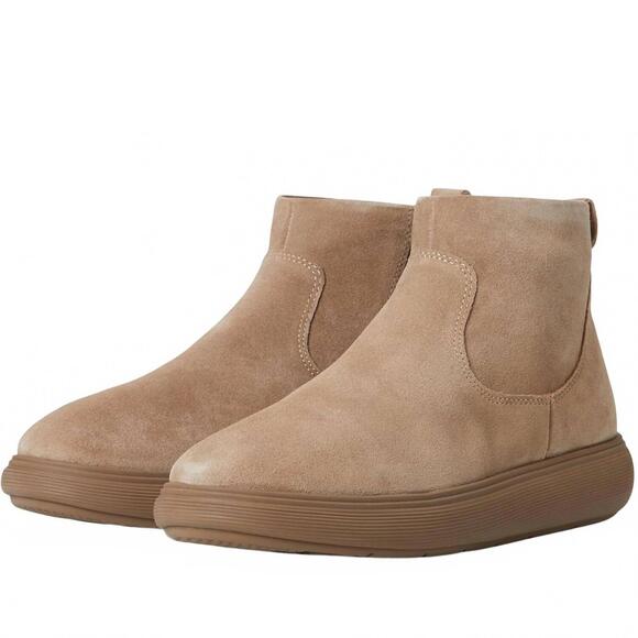 FITFLOP Shoes - NEW FITFLOP women's iq-comff suede zip ankle boots in taupe